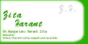 zita harant business card